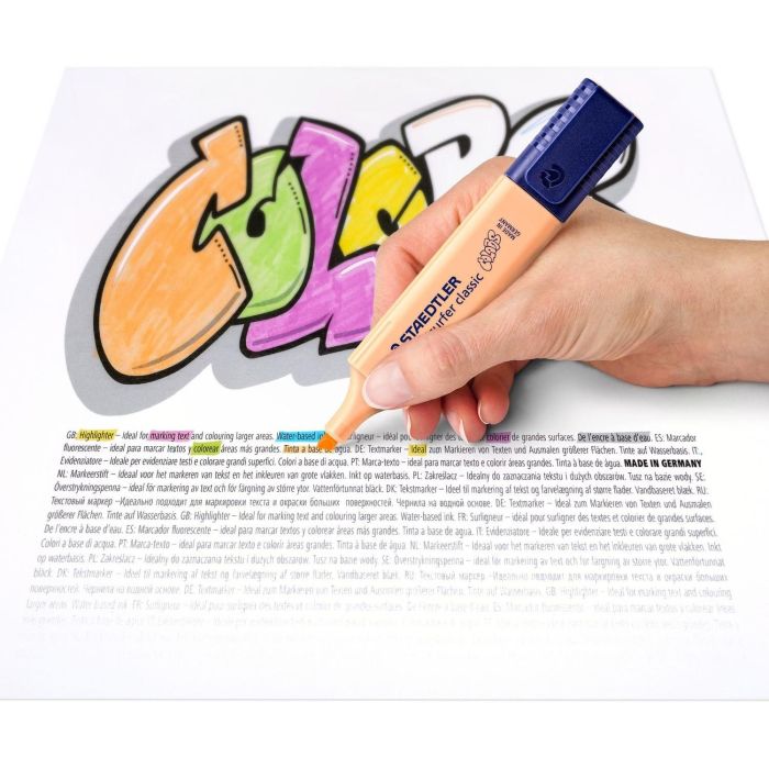Staedtler Textsurfer Classic 364 Marcadores Fluorescentes Pastel & Vintage Bolsa 6 Unidades Punta Biselada 1-5mm, Negro Invisible al Fotocopiar 3 Staedtler Textsurfer Classic 364 Marcadores Fluorescentes Pastel & Vintage Bolsa 6 Unidades Punta Biselada 1-5mm, Negro Invisible al Fotocopiar 3