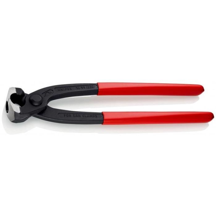 Knipex Alicates de Orejetas con Corte Lateral, Plástico Rojo, 220 mm, Mango Ergonómico, 10 99 I220