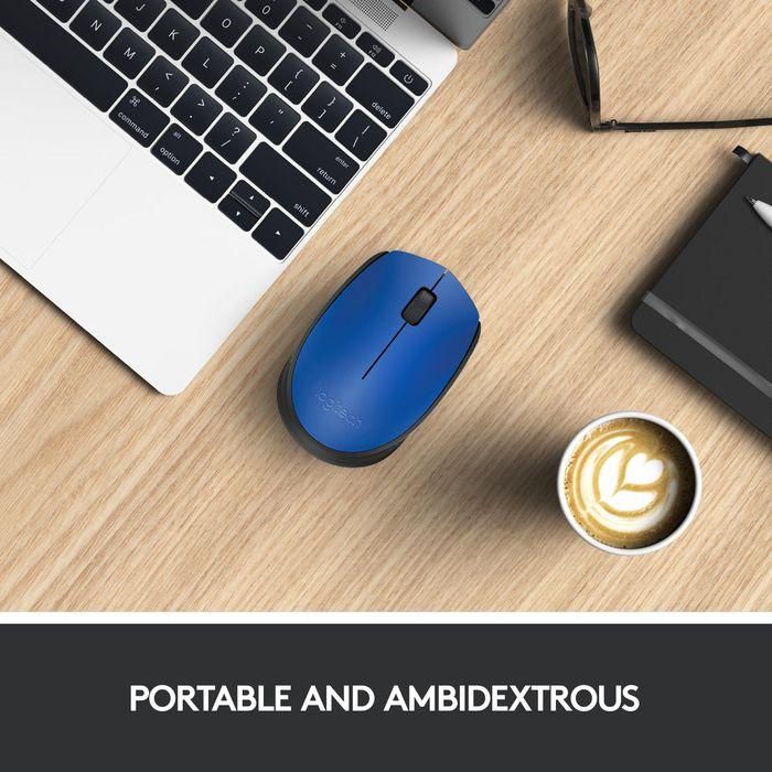 Logitech M171 Wireless Mouse, RF Wireless, Alkaline, Blue 6 Logitech M171 Wireless Mouse, RF Wireless, Alkaline, Blue 6