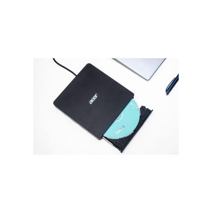 Acer AXD001 DVD Writer externo portátil USB 3.2 Gen 1 Ranura Negro para CD/DVD-ROM/R/RW 3