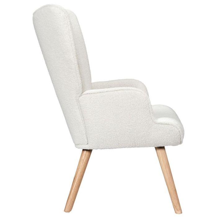 Sillón Rizo Rhea Blanco Home Deco Factory 2 Sillón Rizo Rhea Blanco Home Deco Factory 2
