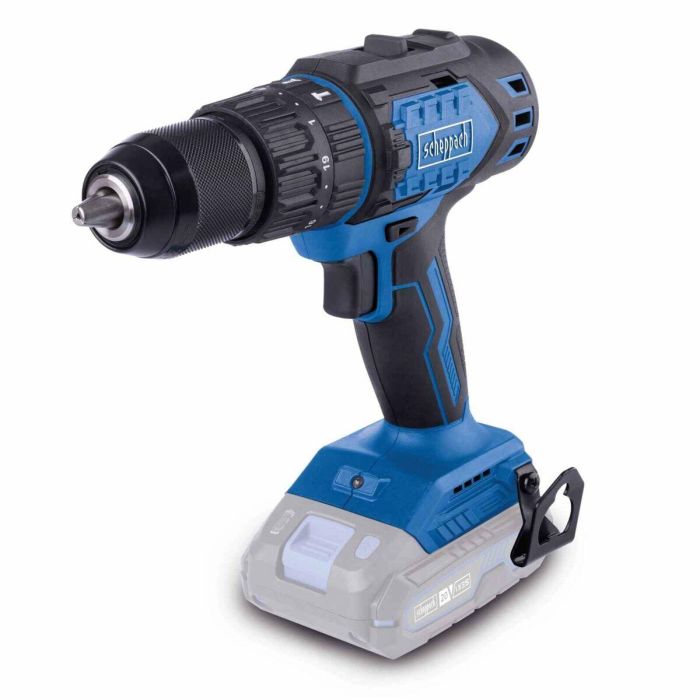 Scheppach Taladro-destornillador de percusión sin escobillas IXES 20V, Par 60 Nm, Portabrocas 13mm - Sin Batería ni Cargador SCH4046664218043 13