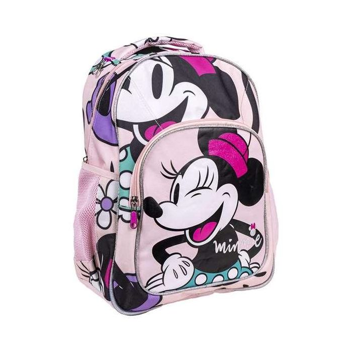 Mochila Escolar Minnie Mouse Rosa 32 x 15 x 42 cm