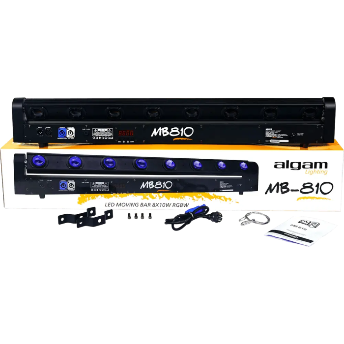 Algamlight Barra Led 8 X 10W Rgbw Motorizada Profesional 100W 8 Leds 5