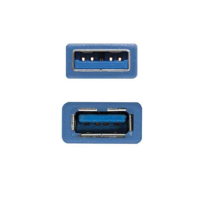 Cable Alargador USB NANOCABLE 10.01.0902-BL 2 m Azul (1 unidad) 1 Cable Alargador USB NANOCABLE 10.01.0902-BL 2 m Azul (1 unidad) 1