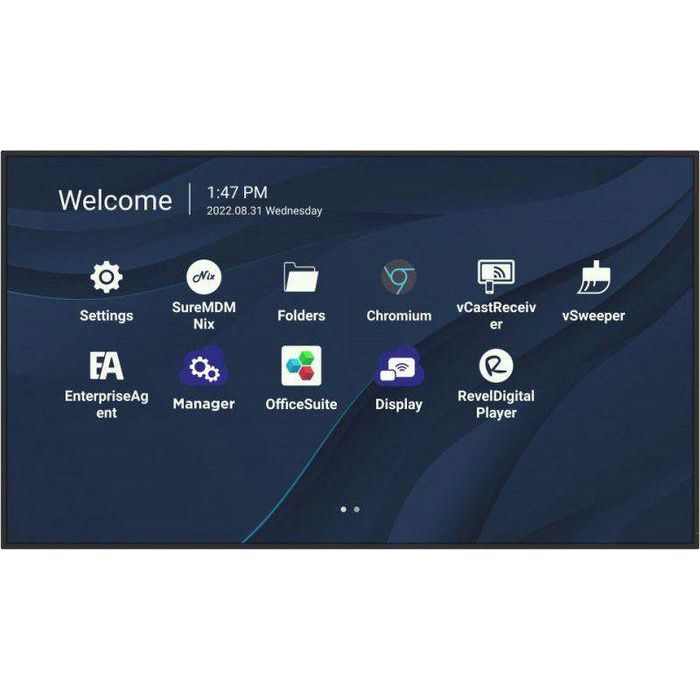 ViewSonic CDE5530 - 55" 4K (UHD) LED Signage & Presentation Display, Landscape or Portrait, 24/7