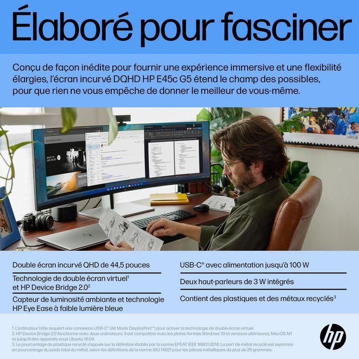 HP E45c G5 DQHD Curved Monitor 15 HP E45c G5 DQHD Curved Monitor 15