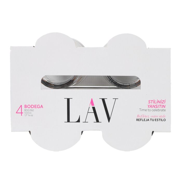Set de 4 Vasos para Sidra 520 cc Abstracto - LAV (6 Cajas) 3 Set de 4 Vasos para Sidra 520 cc Abstracto - LAV (6 Cajas) 3