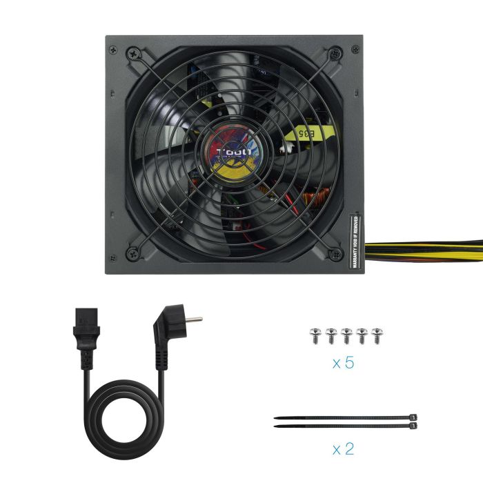 TooQ TQAPOLO-650SP Fuente de Alimentación ATX 650W con PFC Activo, Ventilador silencioso 140mm, Crossfire SLI 5 TooQ TQAPOLO-650SP Fuente de Alimentación ATX 650W con PFC Activo, Ventilador silencioso 140mm, Crossfire SLI 5