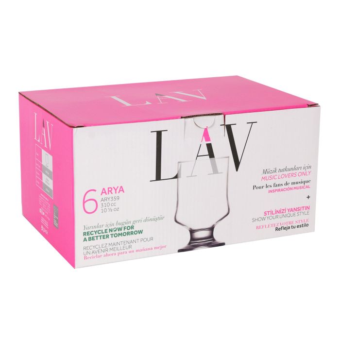 Set de 6 vasos Arya 310 cc - Lav (8 Cajas) 5 Set de 6 vasos Arya 310 cc - Lav (8 Cajas) 5