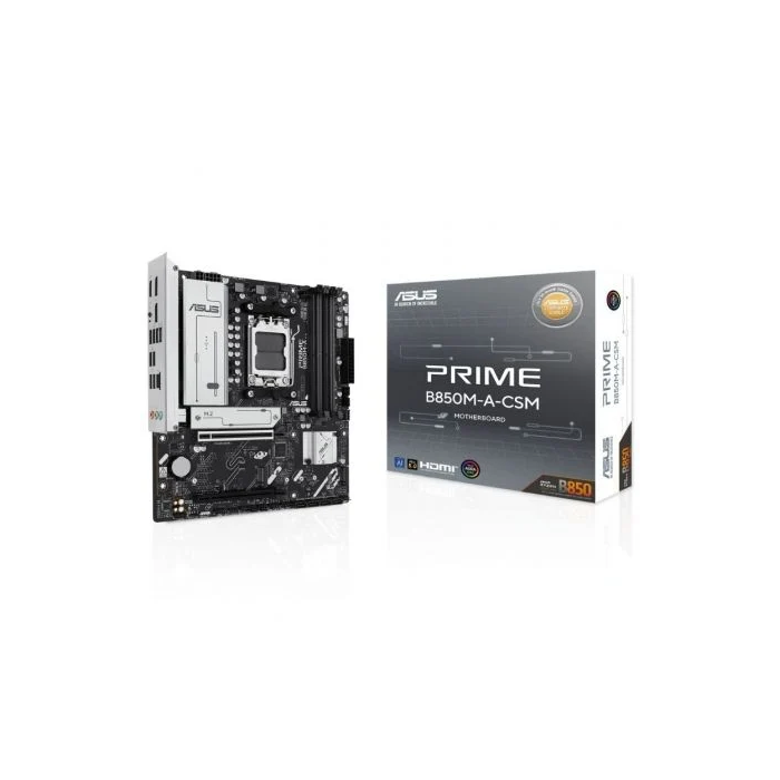 ASUS PRIME B850M-A-CSM AMD AM5 DDR5 HDMI/DisplayPort PCIe 5.0 4SATA3 USB2.0 MATX 90MB1LQ0-M0EAYC 0 ASUS PRIME B850M-A-CSM AMD AM5 DDR5 HDMI/DisplayPort PCIe 5.0 4SATA3 USB2.0 MATX 90MB1LQ0-M0EAYC 0