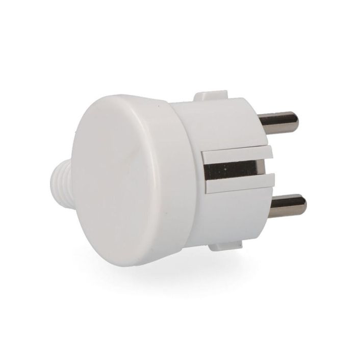 Clavija 2p+t tipo f t/tl salida lateral 4,8mm 16a 250v blanca 1 Clavija 2p+t tipo f t/tl salida lateral 4,8mm 16a 250v blanca 1