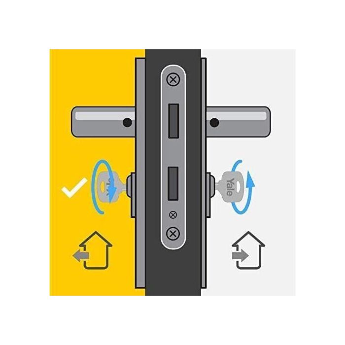 Cilindro de alta seguridad serie YALE 2100 35x35 mm niquelado, anti-picking, anti-taladro y anti-golpes, 5 llaves 5