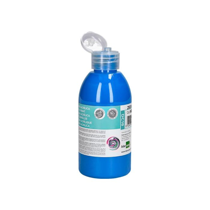 Pintura Acrilica Liderpapel Bote De 250 mL Cian 2