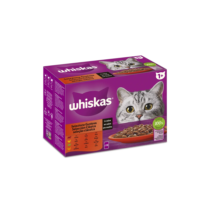 Whiskas Multipack Seleccion Clasica Carnés 4x12x85 gr