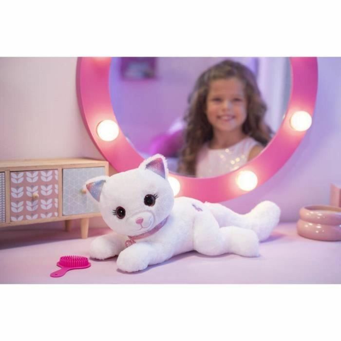 Peluche - Gipsy Toys - Gato Cuty Bella Fashionista - 30cm - Blanco Rosa 3