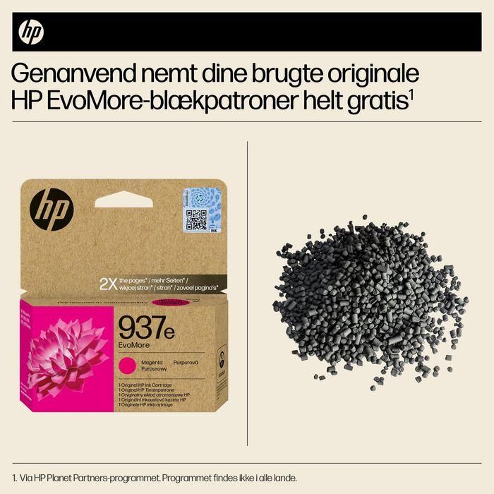 HP 937e EvoMore Magenta Original Ink Cartridge 24 HP 937e EvoMore Magenta Original Ink Cartridge 24