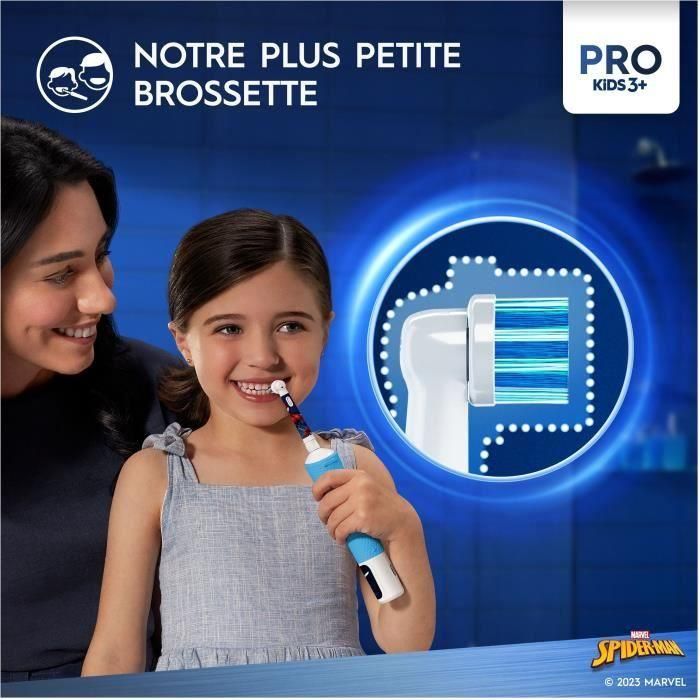 Oral-B Cepillo Eléctrico Vitality Infantil Spiderman para Niños a Partir de 3 Años 5 Oral-B Cepillo Eléctrico Vitality Infantil Spiderman para Niños a Partir de 3 Años 5