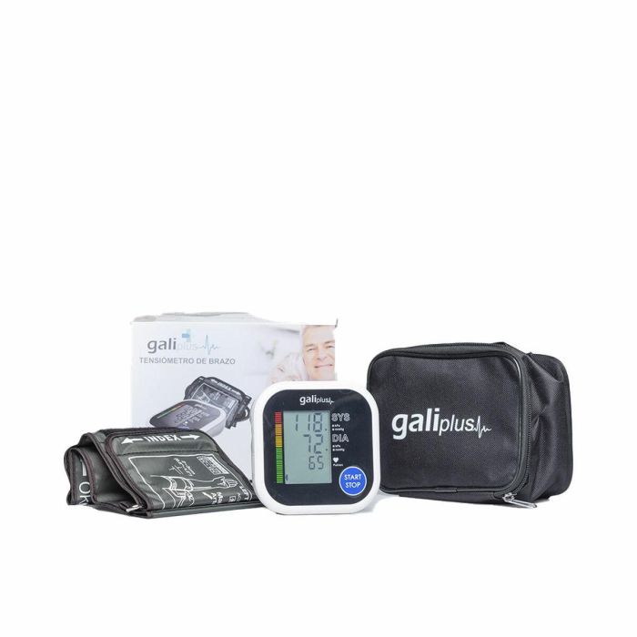 Galiplus Tensiometro de Brazo Preciso para Hipertensión Arterial, Medición Sistólica Diastólica y Pulso Cardíaco, Pantalla Grande, Fácil Uso