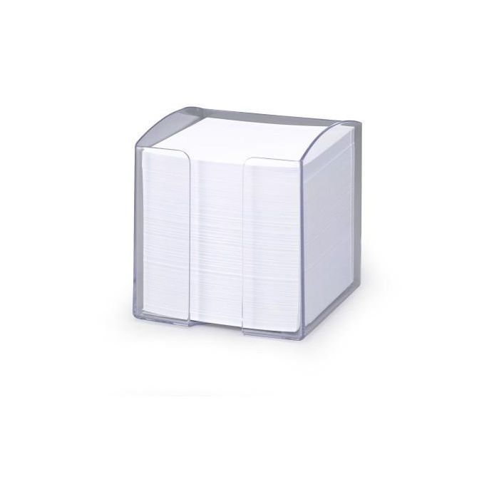 Durable Zettelkasten TREND Transparente Cuadrado 9.3 cm – Caja de Notas con 800 Hojas