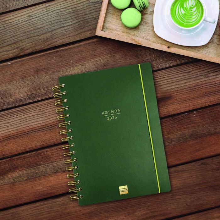 Agenda Finocam Haiku Verde A5 15,5 x 21,2 cm 2024-2025