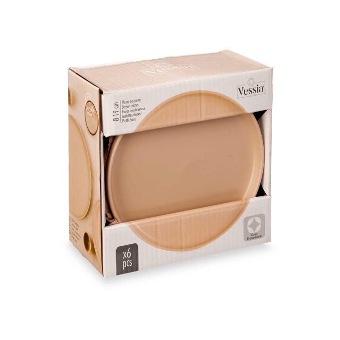 Plato Postre Gres Beige 20Cm Vessia (36 Unidades) 2 Plato Postre Gres Beige 20Cm Vessia (36 Unidades) 2