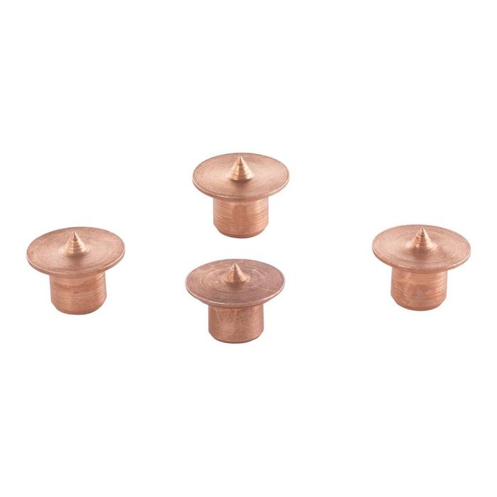 Wolfcraft 2911000 Set de 4 marcadores para espigas Ø6mm, herramienta de marcado inteligente