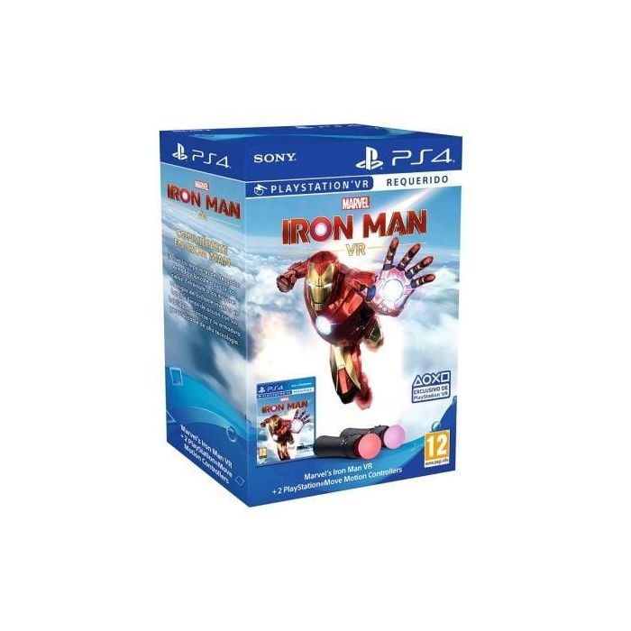 JUEGO PARA CONSOLA SONY PS4 MARVEL'S IRON MAN VR + 2 MANDOS PS MOVE MOTION CONTROLLERS - EXCLUSIVO DE PLAYSTATION VR
