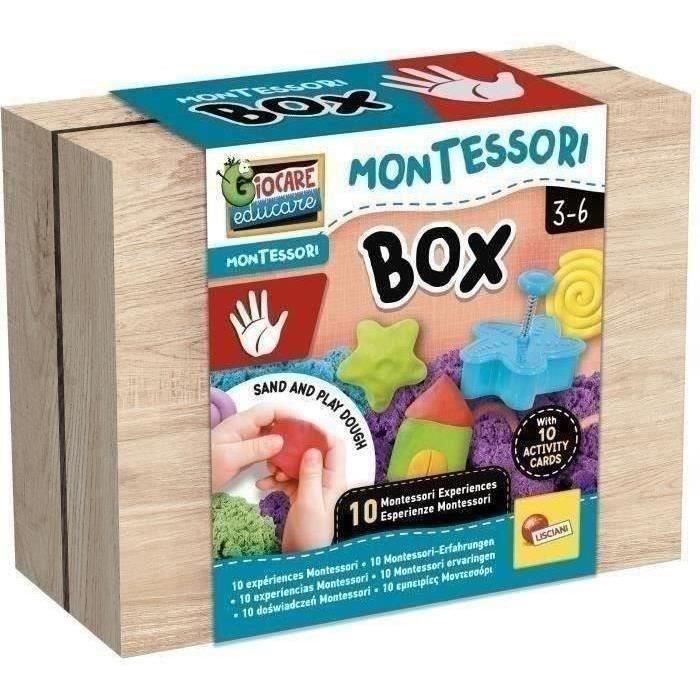 Kit táctil Montessori con arena cinética y moldes - LISCIANI -