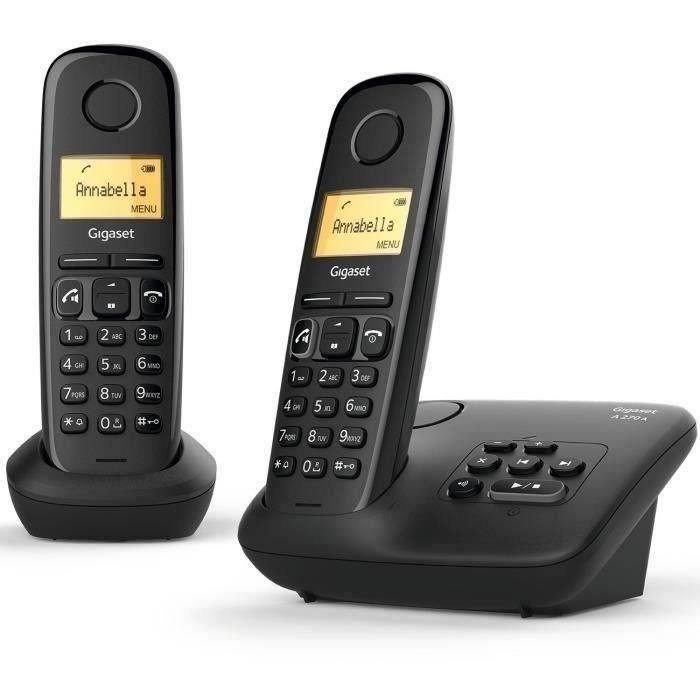Gigaset A270 A Duo con contestador automático Negro Gigaset A270 A Duo con contestador automático Negro