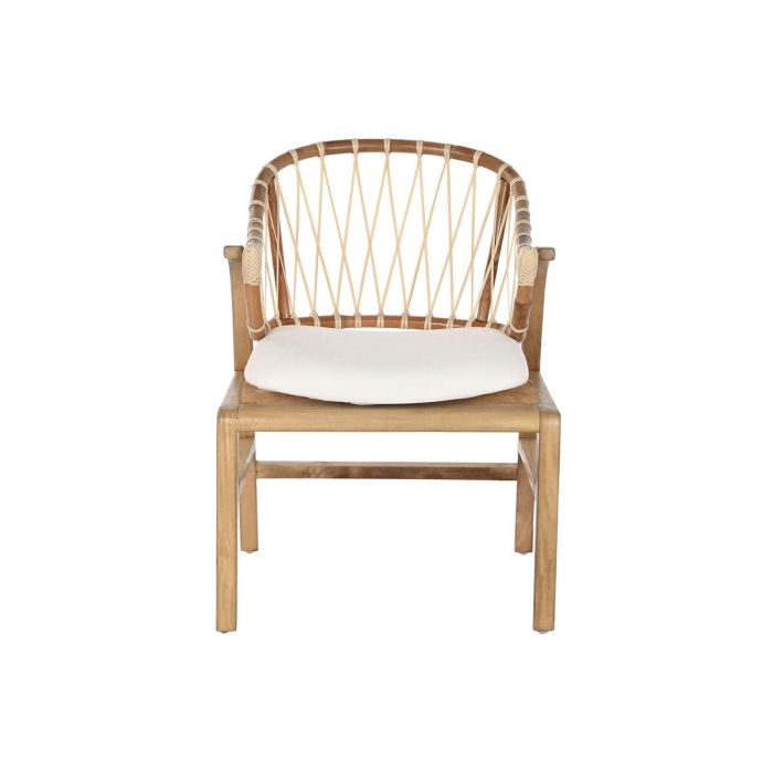 Silla Balines DKD Home Decor Natural Blanco 65 x 79 x 57 cm 3