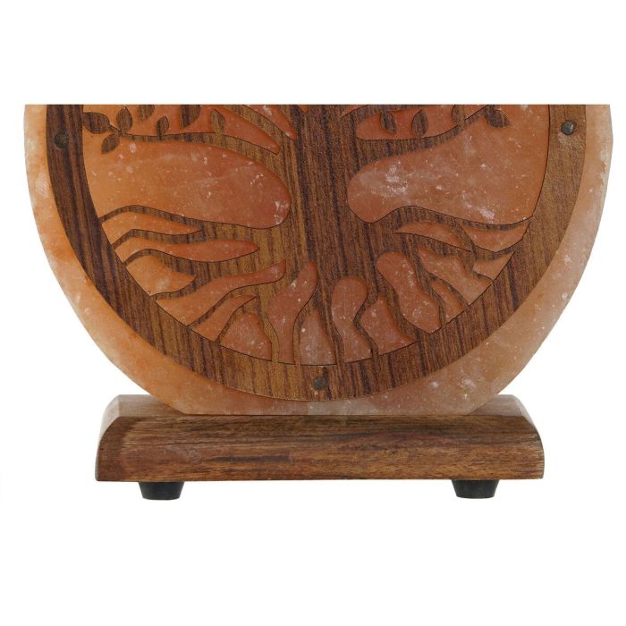 Lámpara de mesa Home ESPRIT Árbol Marrón Rosa Madera Sal 15 W 220 V 16 x 7 x 18 cm 4 Lámpara de mesa Home ESPRIT Árbol Marrón Rosa Madera Sal 15 W 220 V 16 x 7 x 18 cm 4