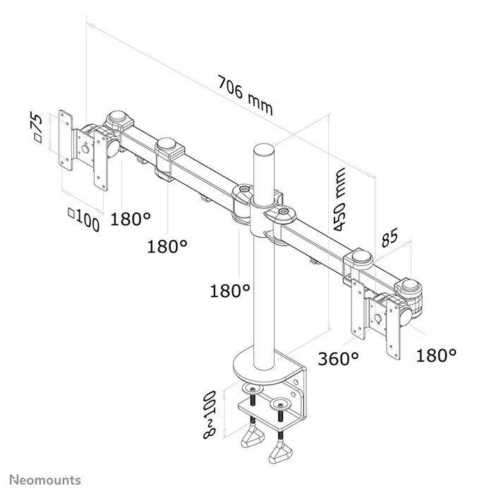 Soporte TV Neomounts FPMA-D960D 10,-27" 8 kg 6 Soporte TV Neomounts FPMA-D960D 10,-27" 8 kg 6