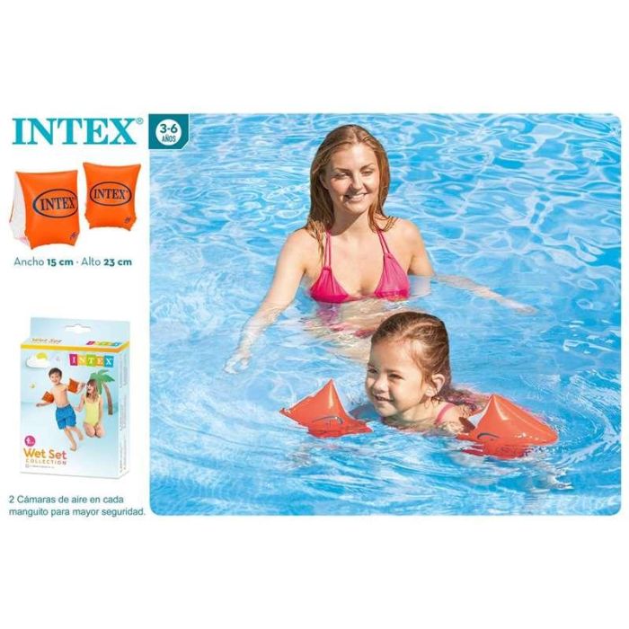 Intex Brazalete Neon 23x15 cm para Niños de 3 a 6 Años de PVC 1