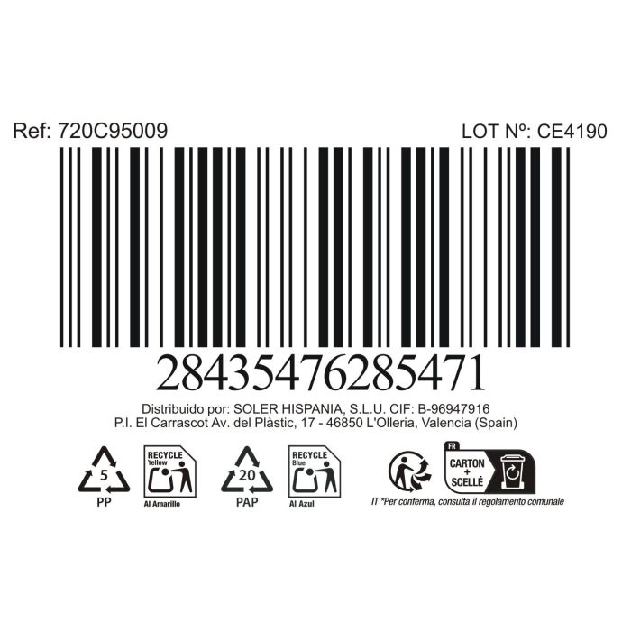 La Mediterranea Bol Aperitivo Ass. Col 12.8 x 9 x 3.8 cm "Pica-Pica" (24 Unidades)