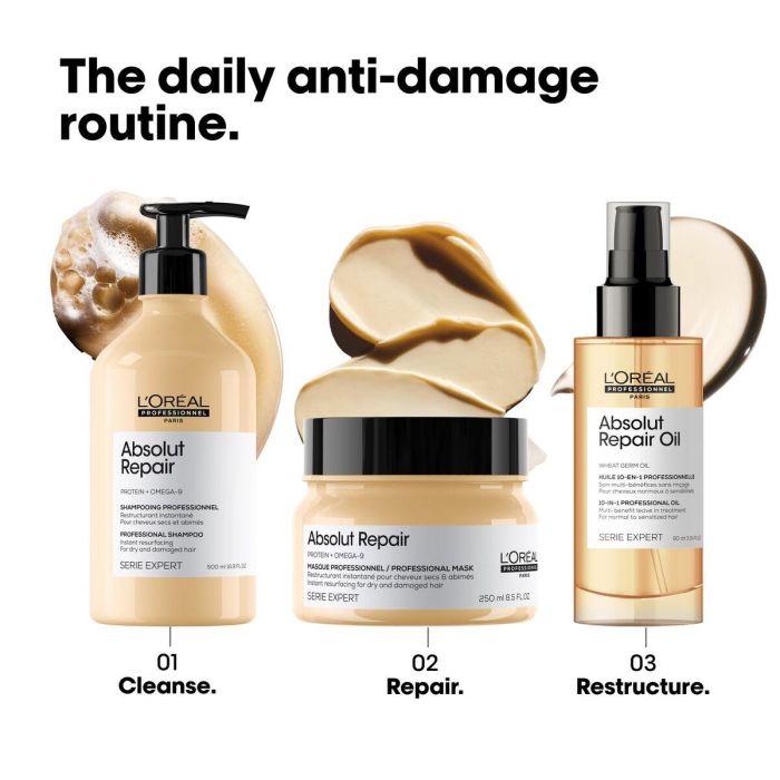 Crema de Día L'Oreal Professionnel Paris ABSOLUT REPAIR 250 ml 7 Crema de Día L'Oreal Professionnel Paris ABSOLUT REPAIR 250 ml 7