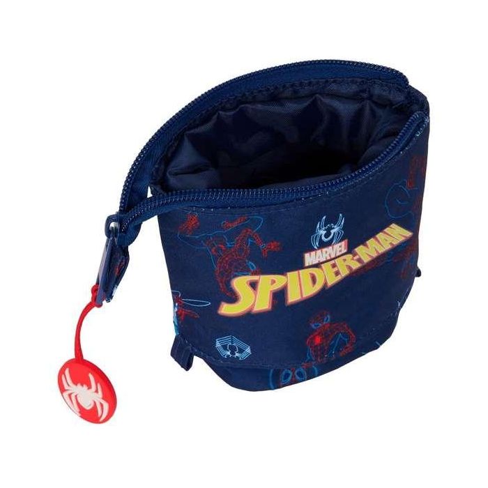 Estuche Cubilete Spider-Man Neon Azul marino 8 x 19 x 6 cm 2 Estuche Cubilete Spider-Man Neon Azul marino 8 x 19 x 6 cm 2