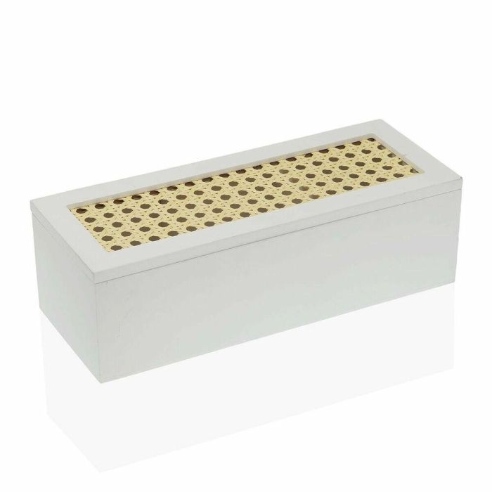 Caja-Joyero Versa Rectangular Blanco (10 x 8 x 26 cm) 0 Caja-Joyero Versa Rectangular Blanco (10 x 8 x 26 cm) 0
