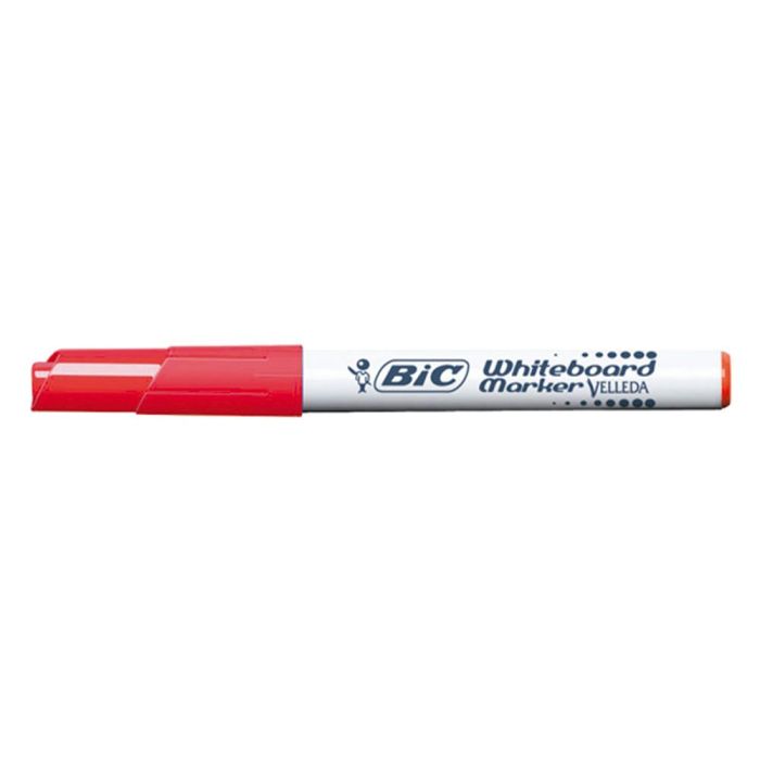 Rotulador Bic Velleda Para Pizarra Rojo Punta Redonda 1,4 mm 12 unidades 1