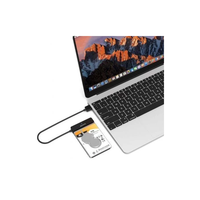 AISENS -ADAPTADOR SATA A USB-A USB 3.0/USB3.1 GEN1 PARA DISCOS DUROS 2.5 NEGRO 3