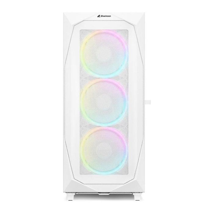 Sharkoon REV300 Torre PC Blanca Cristal Templado ATX EATX Micro-ATX Mini-ITX para Gaming