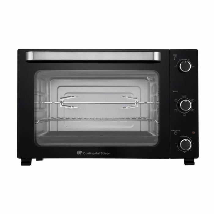 Continental Edison CEMF60B3 Mini Horno Eléctrico de Convección Natural Negro L60 x H39 x P48 cm