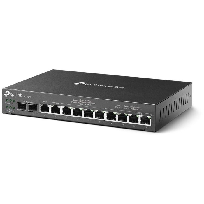 TP-Link ER7212PC Router Omada Gigabit Ethernet WAN PoE 10 Puertos Negro 2