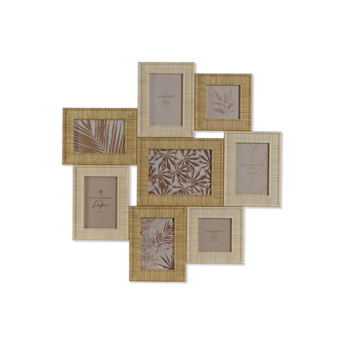 Marco Multifoto Scandi DKD Home Decor Natural Beige 2 x 59 x 60 cm