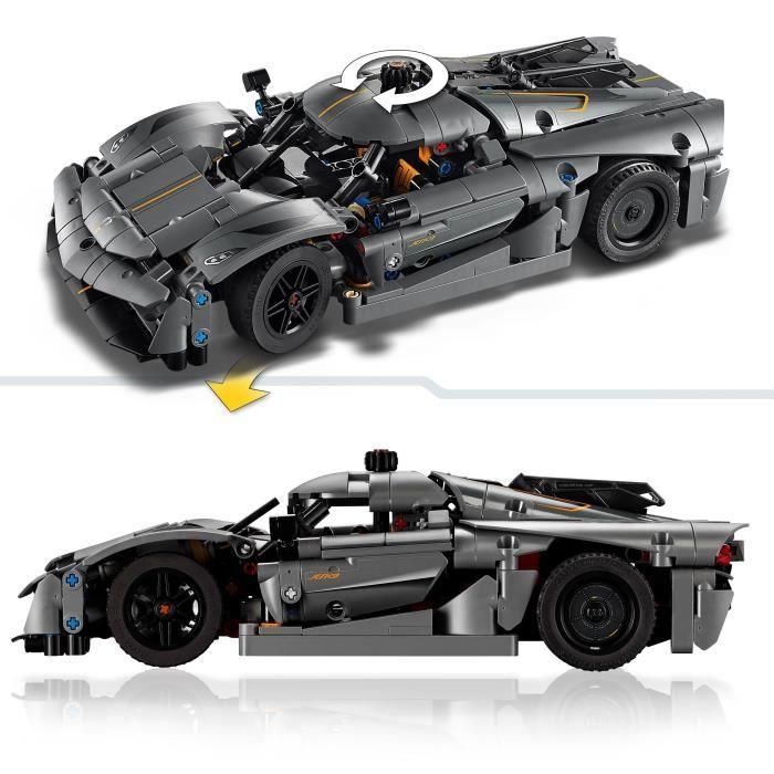 LEGO Technic 42173 Hypercar Koenigsegg Jesko Absolut gris - Juego de construcción 3 LEGO Technic 42173 Hypercar Koenigsegg Jesko Absolut gris - Juego de construcción 3