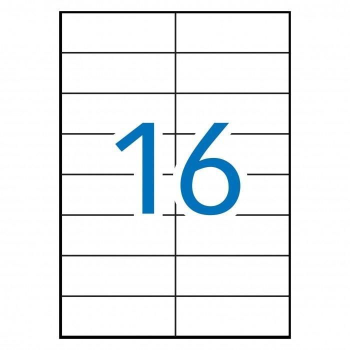 Multi-3 Etiquetas Adhesivas 105x37 mm para Inkjet y Láser, Rectos, 16 X 100H, Blanco Multi-3 Etiquetas Adhesivas 105x37 mm para Inkjet y Láser, Rectos, 16 X 100H, Blanco