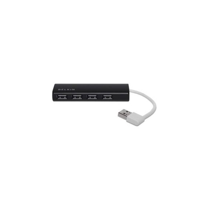 Belkin USB 2.0 HUB 1:4 SLIM Pass BLKF4U042BT, USB 2.0, 480