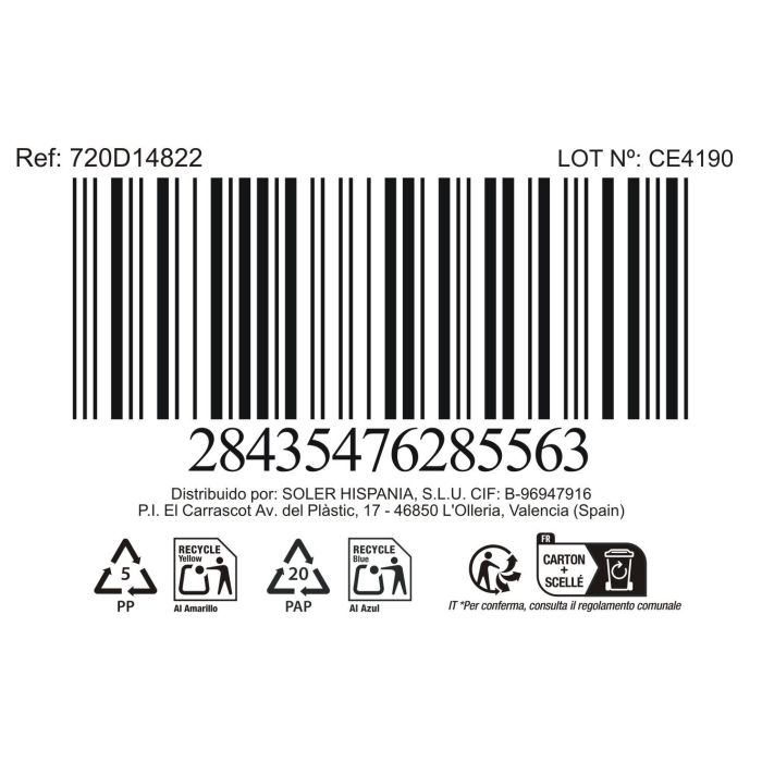 La Mediterranea Bol Aperitivo Ass. Col 15 x 11.5 x 4.2 cm "Pica-Pica" (24 Unidades)