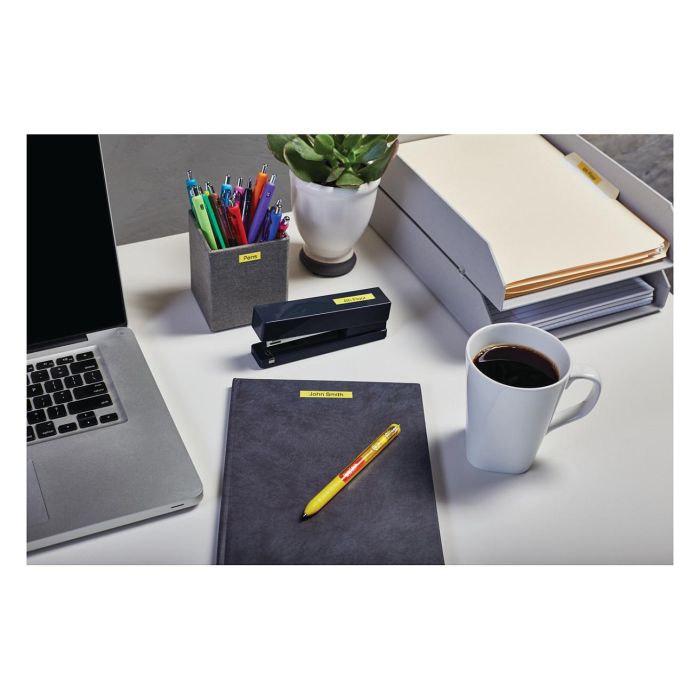 Dymo D1 S0720580 Etiquetas Autoadhesivas Negro sobre Amarillo 12 mm x 7 m