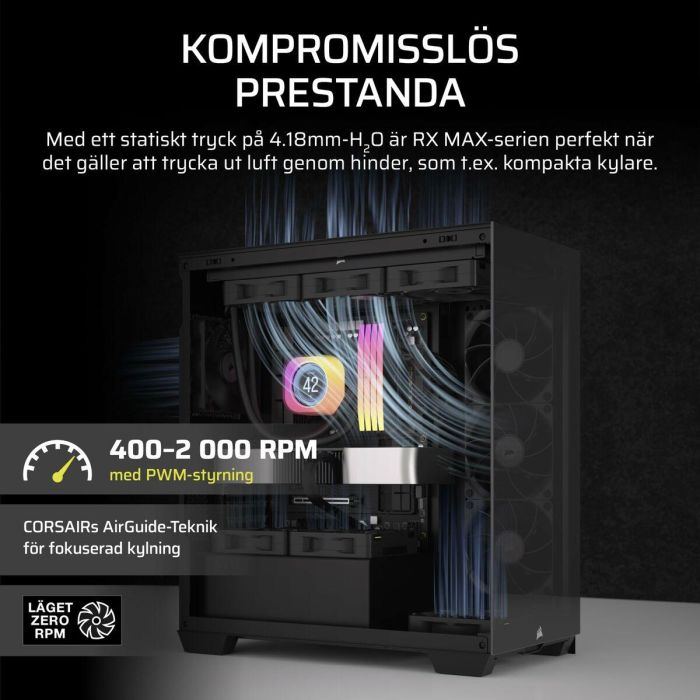 Corsair CO-9051042-WW iCUE LINK RX120 Max Triple Fan para Refrigeración de PC 9 Corsair CO-9051042-WW iCUE LINK RX120 Max Triple Fan para Refrigeración de PC 9